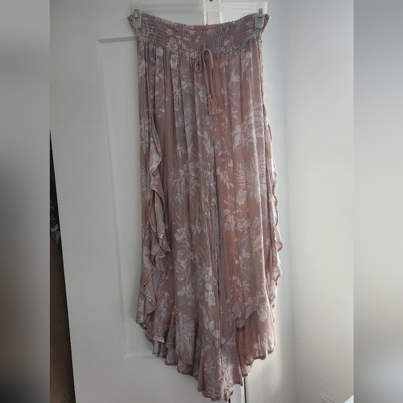 SoundStyle Flutter Boho Floral Wide-Leg Palazzo Pants - Picture 3 of 3